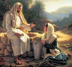 Christ and samaritan woman
